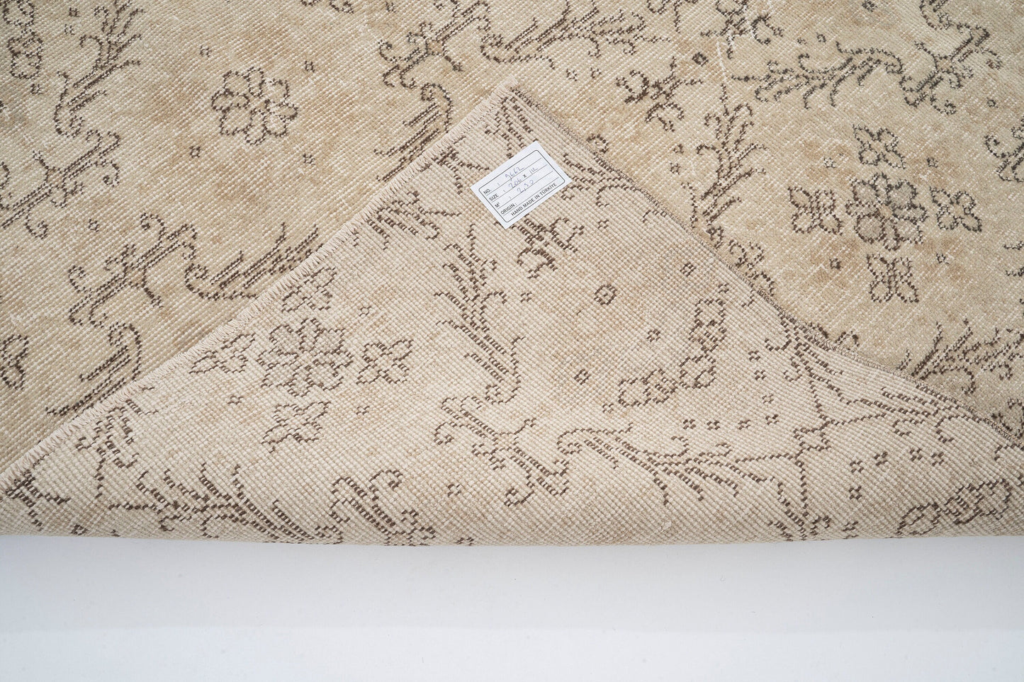 Turkish Rug, Rug 4x7, Vintage Rug 4x7, Handmade Area Faded rug, Unique rug, Boho decor, Bedroom rug, Muted rug, Oushak Carpet Rug, 9662