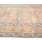 7x9 Rug, 7x9 Turkish Vintage Rug, Faded Rug, Anatolian Rug, Oushak Rug, TURKİSH RUG, Vintage Carpet Rug, Muted Pink Rug • 5796