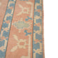 7x9 Rug, 7x9 Turkish Vintage Rug, Faded Rug, Anatolian Rug, Oushak Rug, TURKİSH RUG, Vintage Carpet Rug, Muted Pink Rug • 5796