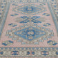 Geometric Turkish rug, Oushak rug, Vintage rug, Boho rug, Handmade rug, Area rug, Carpet rug, 6x8 Turkish rug,Eclectic rug,Nursery rug, 7285