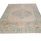 Turkish rug, Vintage rug, Oushak rug ,Muted rug, Floral rug , 6x10 Area Boho Carpet rug, Handmade rug ,Faded rug ,Living room, 7241