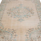 Turkish rug, Vintage rug, Oushak rug ,Muted rug, Floral rug , 6x10 Area Boho Carpet rug, Handmade rug ,Faded rug ,Living room, 7241