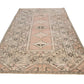 Faded Oushak rug, Turkish rug, Vintage rug 6x10, Geometric rug, Handmade Turkey rug, One of a kind rug ,Neutral Turkish rug, 7841