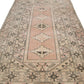 Faded Oushak rug, Turkish rug, Vintage rug 6x10, Geometric rug, Handmade Turkey rug, One of a kind rug ,Neutral Turkish rug, 7841