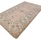 Faded Oushak rug, Turkish rug, Vintage rug 6x10, Geometric rug, Handmade Turkey rug, One of a kind rug ,Neutral Turkish rug, 7841