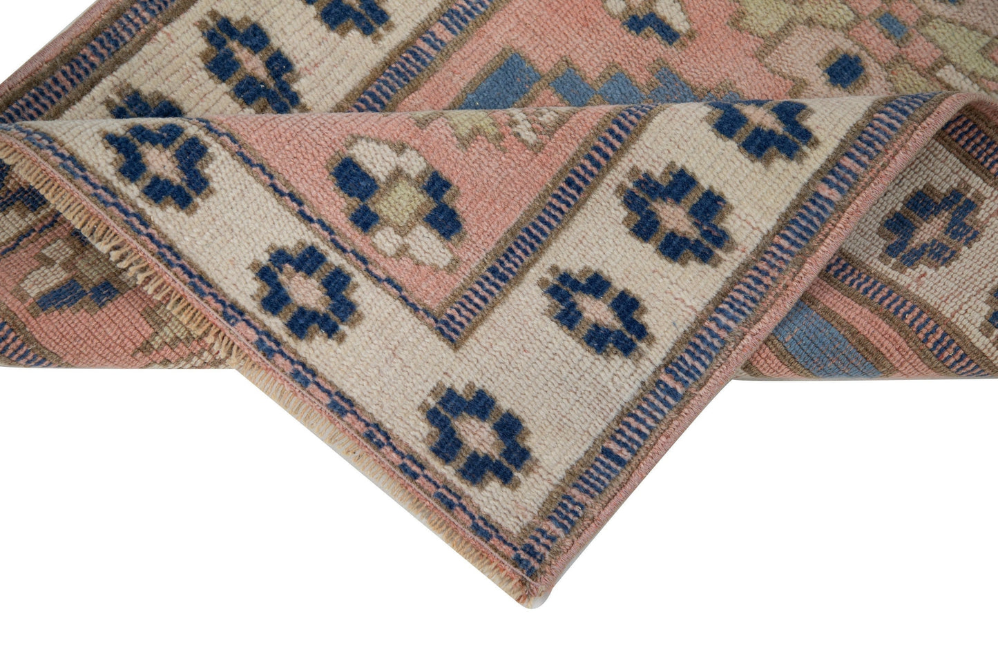 2x12 Turkish Vintage Oushak Carpet Runner rug, Hallway Long Floor Runner rug ,One-of-a-kind, Kitchen rug, Stair rug, Coastal decor, 7719