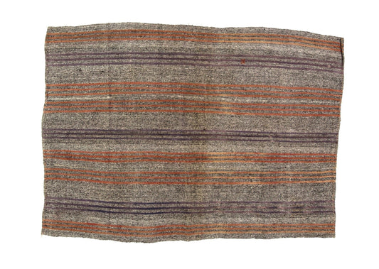 Kilim Rug Striped, Unique Turkish Kilim Rug, One of a kind Kilim Rug, Vintage Kilim Rug ,Area Kilim Rug, Handmade Rug , Goat Hair Rug ,1959