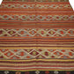 Embroidery Tribal Handmade Kilim rug 5x7 ,Turkish Vintage Kilim Rug, Area Pastel Kilim Rug, Faded Flat weave Kilim rug,Bedroom,599