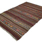 The orient Kilim Rug, 5x7 Kilim rug,Turkish rug rustic, Vintage rug antique ,Area rug ,Handmade rug, Primitive rug, Floor rug, Bedroom ,2522
