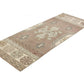 3x7 Runner Rug, Purple Rug 3x7, Turkish Vintage Oushak Runner, Rug Runner Hallway, Kitchen Rug, 6752