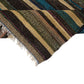 Goat hair Vintage Turkish Kilim rug 6x9, Unique Hard coal Handmade Area rug, Boho Rag Rug, Turkey rug, Fine rug, Kilim rug rag, 7762