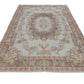 7x10 Rug, Floral Beige 7x10 Turkish Rug, Vintage Turkish Oushak Rug, Carpet rug, Neutral rug, Oushak Carpet ,7079