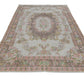 7x10 Rug, Floral Beige 7x10 Turkish Rug, Vintage Turkish Oushak Rug, Carpet rug, Neutral rug, Oushak Carpet ,7079