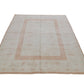 5x8 Vintage Beige Floral Rug, Handmade Area Wool Carpet Rug, One of a kind rug , Anatolia Rug, Bedroom ,Office, Rug,7084
