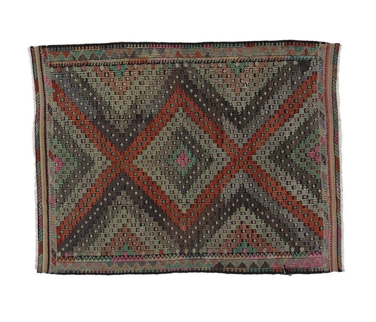 Distressed Kilim rug, 6x8 Kilim rug, Turkish Vintage Kilim rug, Antique rug, Unique rug ,Handmade rug, Rustic decor, Living room, 8178