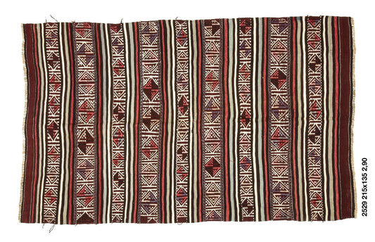 Small Vintage Kilim rug,Turkish Area Kilim Rug,  4x7 Kİlim rug ,One of a kind Kid room Kilim rug, Farmhouse  ,Embroidery rug,Handmade,2529