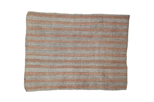 Orange Striped Turkish Kilim Rug, Handmade Gray Vintage Area Rug, Kilim Rug 6x8 , Living Room İndoor Kilim Rug,958