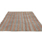 Orange Striped Turkish Kilim Rug, Handmade Gray Vintage Area Rug, Kilim Rug 6x8 , Living Room İndoor Kilim Rug,958