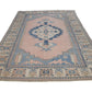 7x10 Neutral Turkish rug, Vintage rug 7x10, Oushak rug 7x10, Geometric Area Handmade rug, Carpet rug, Anatolia rug, Living room rug,5900