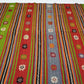 Turkish Kilim Rug Primitive ,Vintage Kilim rug ,Striped Kilim rug , Handmade Flat weave Kilim rug, Area Living room Kilim rug, Floor rug,524