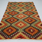 Kilim rug, Vintage Kilim rug, Turkish Kilim rug, Boho Kilim rug, Handmade rug, Wool rug, Oriental rug, Area rug, Living room rug,2851