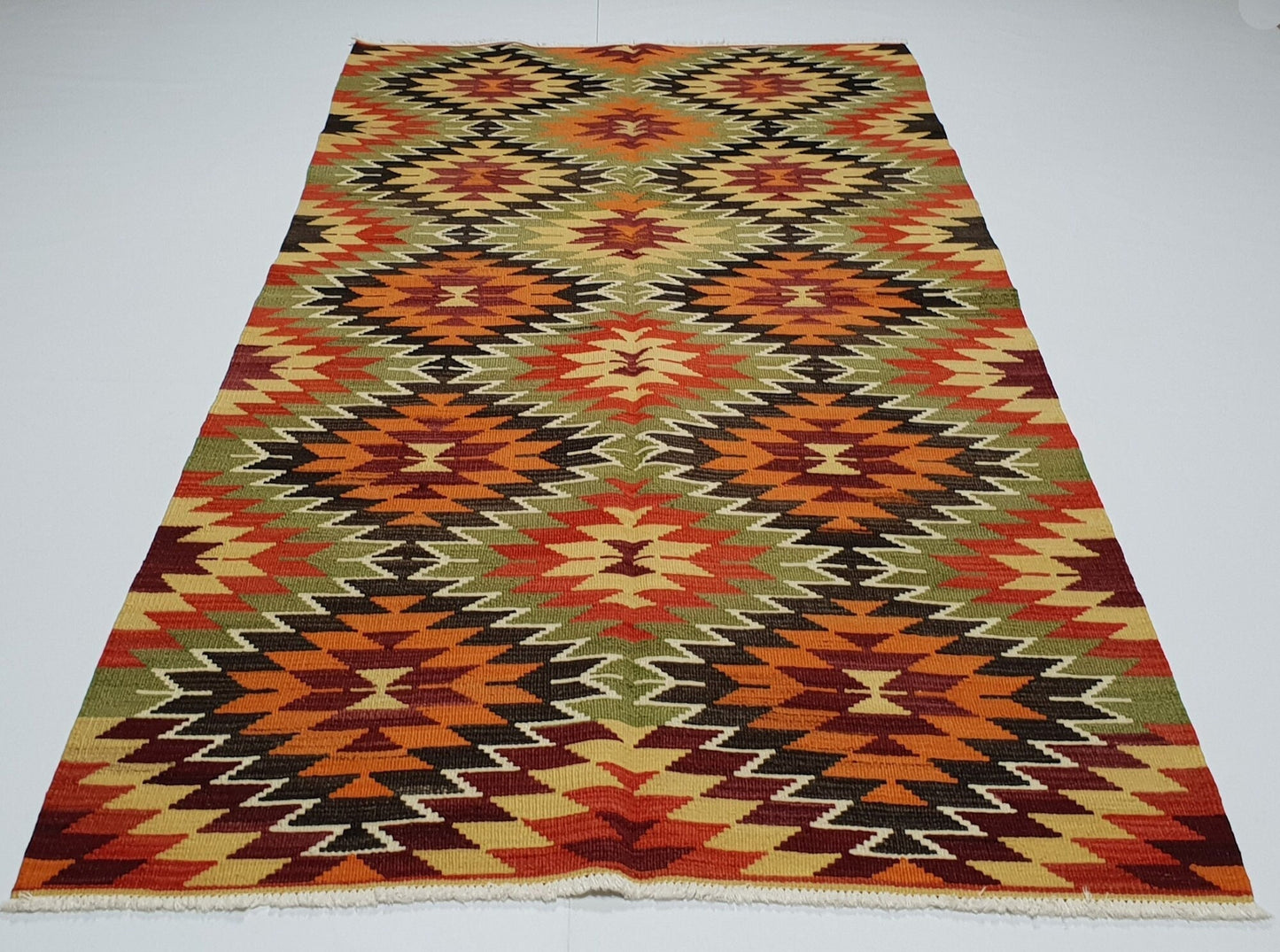 Kilim rug, Vintage Kilim rug, Turkish Kilim rug, Boho Kilim rug, Handmade rug, Wool rug, Oriental rug, Area rug, Living room rug,2851
