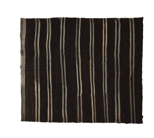 Square Brown Unique Kilim rug, Turkish Vintage Kilim Rug, Area rug, Farmhouse, Entryway rug, Outdoor rug, Flat weeave, Neutral rug, 7843