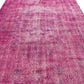 Carpet rug, Oushak Rug, Turkish Rug, Vintage Rug, 6x9 Rug Pink Area, Living Room, Bedroom, Home Rug, Floor Rug,3695