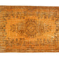 Vintage Carpet Orange Rug ,6x9 Turkish Rug, Overdyed Rug, Floral Rug ,Old Rug ,Carpet Rug ,Turkish Rug, Unique Rug, Living Room Rug, 3359