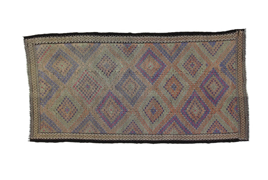 Kilim rug Green Solid Kilim rug ,Handmade rug, Kilim rug 6x12, Turkish rug, Vintage rug, Floor rug, Area rug , Living room, 8159