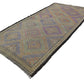 Kilim rug Green Solid Kilim rug ,Handmade rug, Kilim rug 6x12, Turkish rug, Vintage rug, Floor rug, Area rug , Living room, 8159