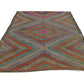 7x11 Bohemian Turkish Area Vintage Floor Handmade Antique Old One of a kind Eclectic Kilim Rug, 8143