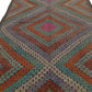 7x11 Bohemian Turkish Area Vintage Floor Handmade Antique Old One of a kind Eclectic Kilim Rug, 8143