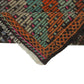 7x11 Bohemian Turkish Area Vintage Floor Handmade Antique Old One of a kind Eclectic Kilim Rug, 8143