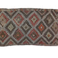 Farmhouse decor Plaid Kilim rug, Area Geometric Floor rug, Turkey rug ,Fine rug, Faded rug ,Muted rug ,Bedroom rug, Kilim rug 6x10 ,8128