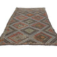 Farmhouse decor Plaid Kilim rug, Area Geometric Floor rug, Turkey rug ,Fine rug, Faded rug ,Muted rug ,Bedroom rug, Kilim rug 6x10 ,8128