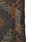 Kilim rug Terracotta, Turkish Kilim rug Eclectic ,One of a kind Vintage Kilim Rug ,Handmade Kilim Rug, Area Rug 7x9, KiLİM RUG 7x9, 8179