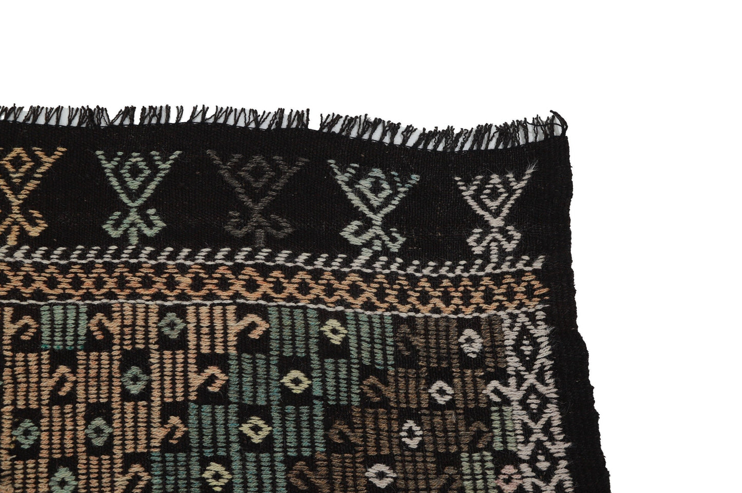 7x10 Handmade Kilim Vintage Area Primitive Unique Old Antique Turkish Kilim rug , 8191
