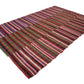 Boho Kilim Rug, 7x10 Kilim rug, 7x10 İndoor Plaid Rectangle Rug,Handmade Vintage Turkish Kilim Rug, 5537