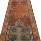 3x12 Turkish Vintage Oushak Carpet Hallway Kitchen Floor Runner Rug, 7782