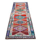 3x9 Runner rug ,Turkish Oushak Vintage Runner Rug, Eclectic Fine Aztec Runner rug, Hallway Boho Kitchen rug, One of a kind, Rug Runner, 7230
