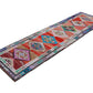 3x9 Runner rug ,Turkish Oushak Vintage Runner Rug, Eclectic Fine Aztec Runner rug, Hallway Boho Kitchen rug, One of a kind, Rug Runner, 7230