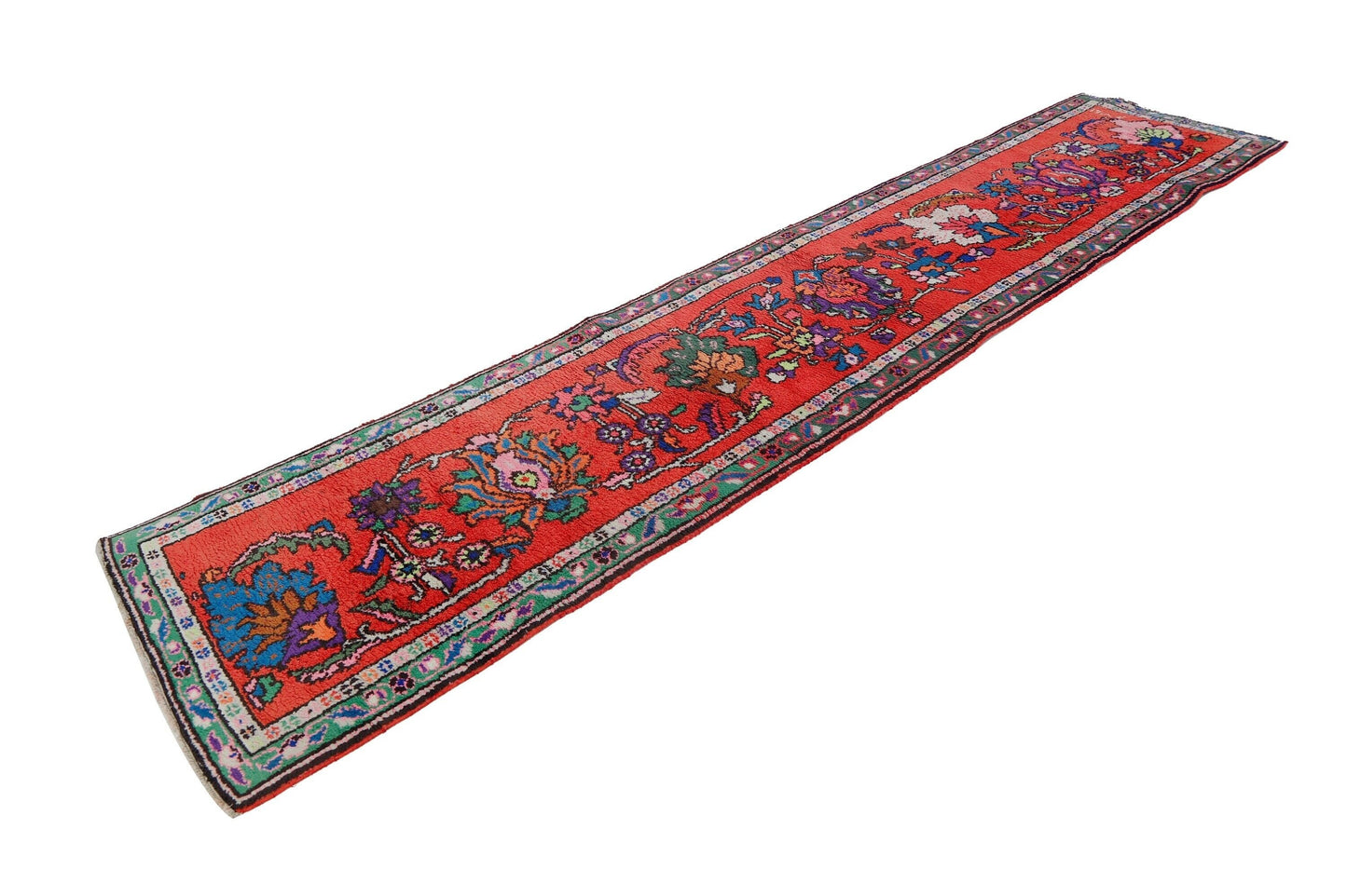 Unique Runner rug, Long Floor Runner Rug, Carpet runner, Turkish runner, Vintage runner, Oushak runner ,Anatolia Runner Rug, 3x13 Rug,7229