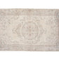 Turkish Area Rug, Vintage Oushak Rug, Handmade Antique Rug, Neutral Floor Rug, Living Room Rug, Carpet Rug, Turkish Carpet, Rug 6x9, 12628