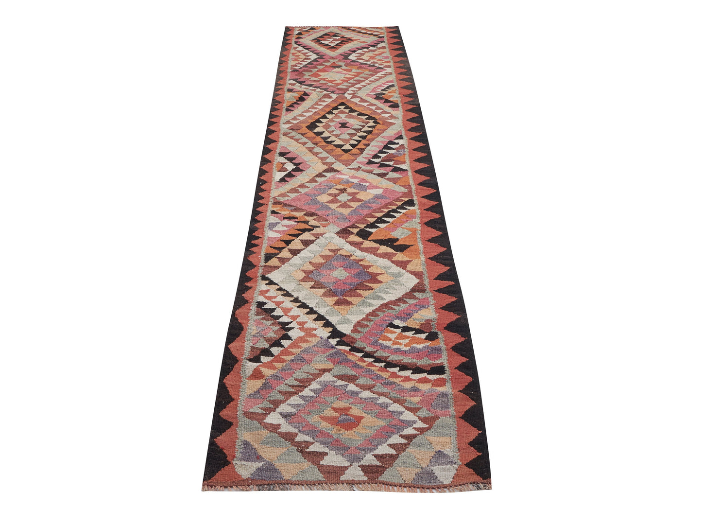 Rug Runner 3x13, Vintage Runner, Handmade Runner Rug, Turkish Runner, Anatolia Rug, Hallway Runner, Kilim Runner Rug, Bohemian Rug, 11371