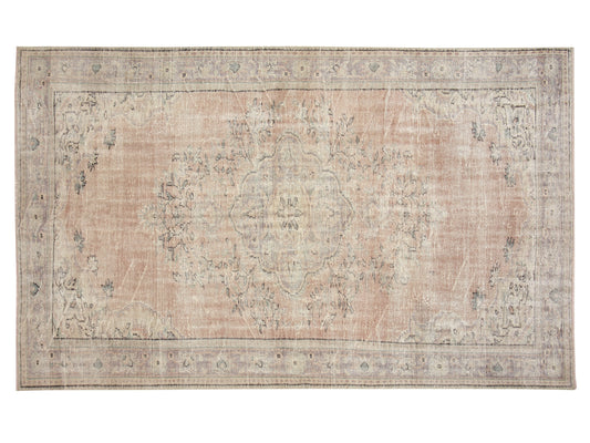 Turkish Handmade Area Rug, Neutral Muted Rug, Vintage Oushak Antique Rug, Living Room Rug, Turkey Rug, Vintage Carpet, Rug 6x10, 12039