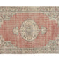 Vintage Oushak Rug, Turkish Handmade Rug, Area Faded Rug, Entryway Rug, Neutral Floor Rug, Bohemian Rug, Turkish Carpet, Rug 6x10, 12037