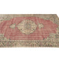 Vintage Oushak Rug, Turkish Handmade Rug, Area Faded Rug, Entryway Rug, Neutral Floor Rug, Bohemian Rug, Turkish Carpet, Rug 6x10, 12037